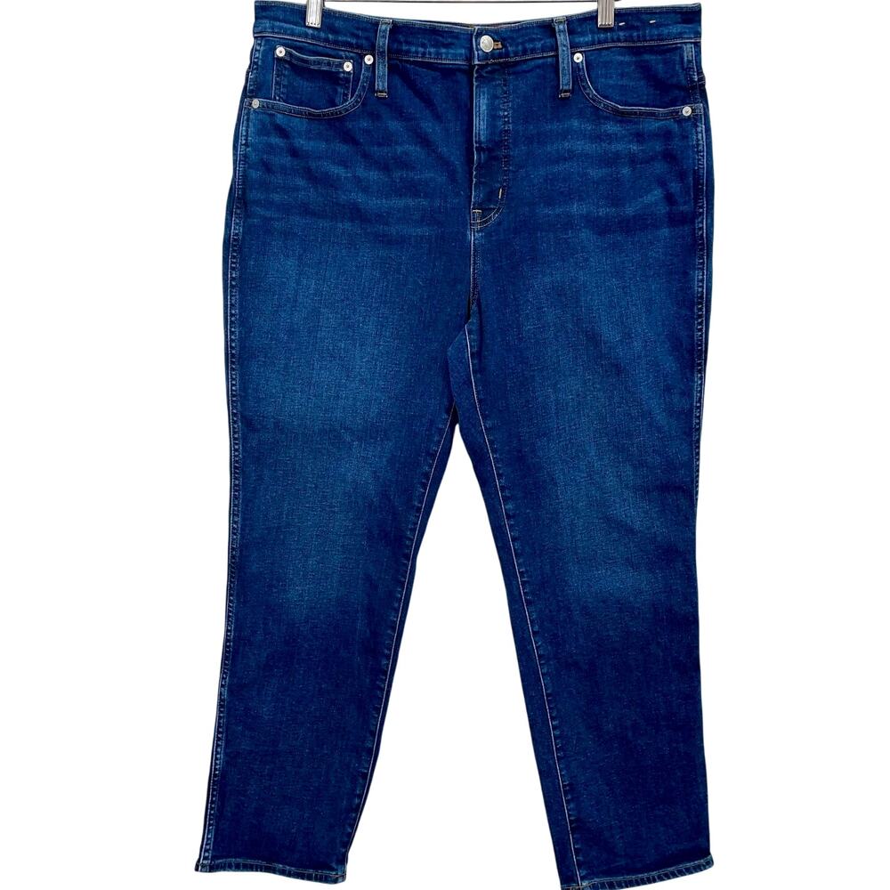 Madewell The Perfect Vintage Jean Women's Size 33 Dark Blue Minimalist Chic